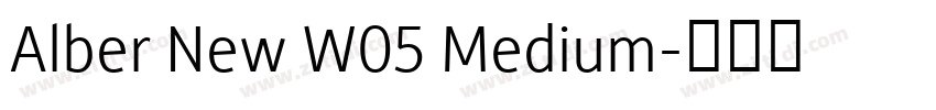 Alber New W05 Medium字体转换